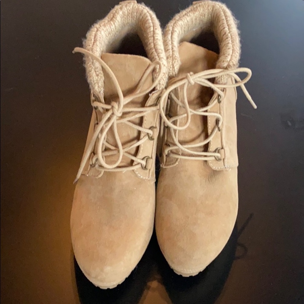 Suede booties
